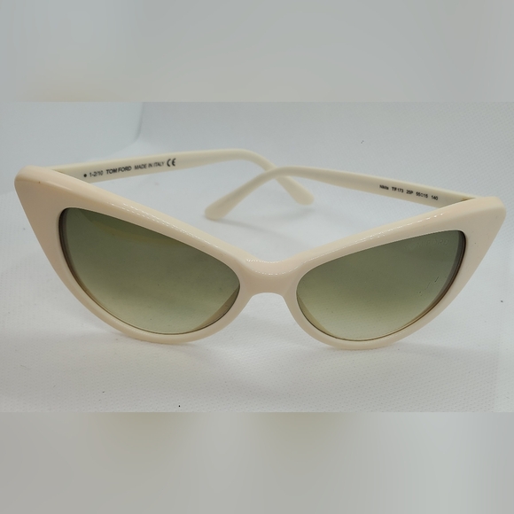 Tom Ford Accessories - TOM FORD cat eye sunglasses- ivory frame/green lens